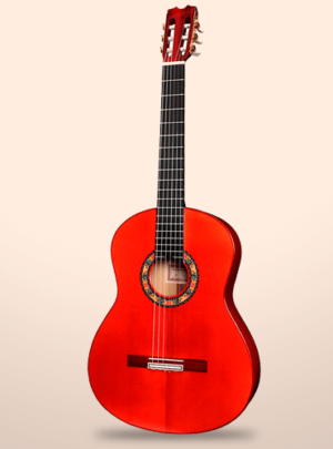 El Flamenco Vive | PRUDENCIO SAEZ GUITARRA FLAMENCA MODELO 22 ROJA -  Español | Madrid, Spain