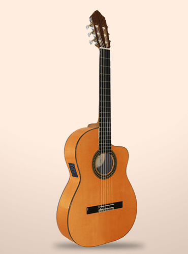 guitarra azahar 131 naranja cutaway