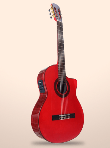 guitarra vicente tatay c320.590 rs ceq roja